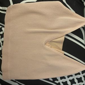 very light pinkish bright crop top